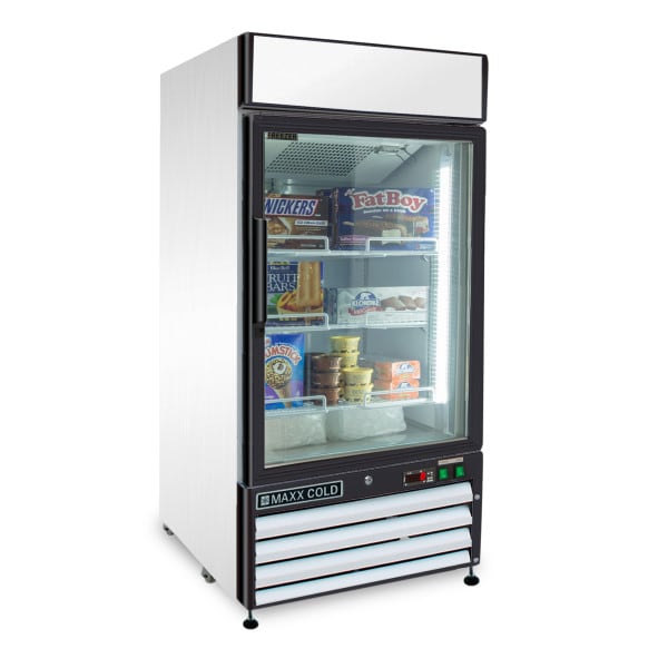 Maxx Cold Freezer 12 cu.ft., Single Door, Commercial Merchandiser, White/Glass MXM1-12F - main
